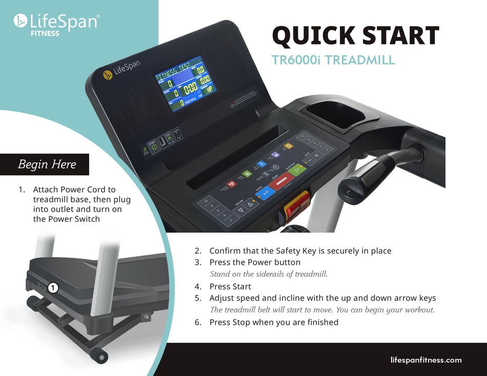 LIFESPAN TR6000I QUICK START Pdf Download ManualsLib
