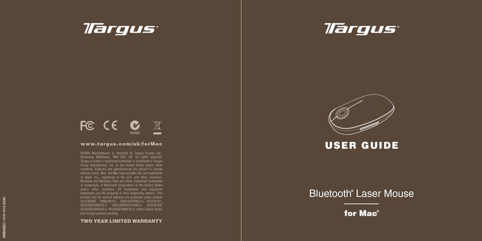 Targus Amb08 User Manual Pdf Download Manualslib