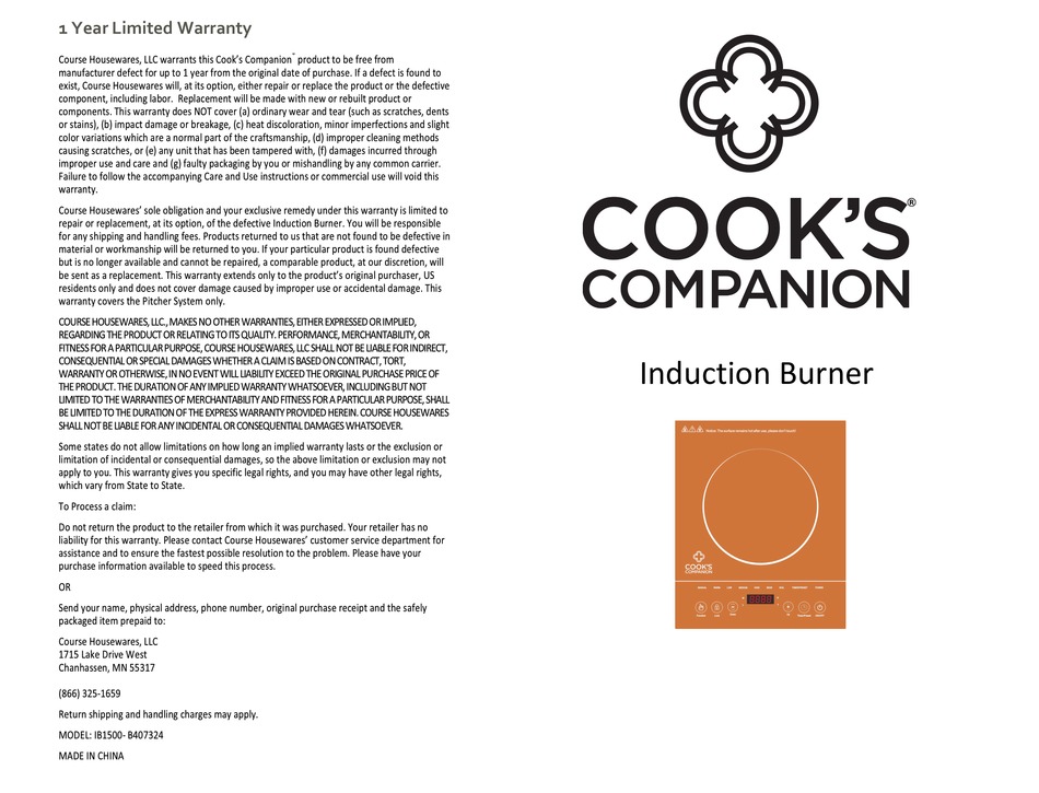 cooking companions cgs