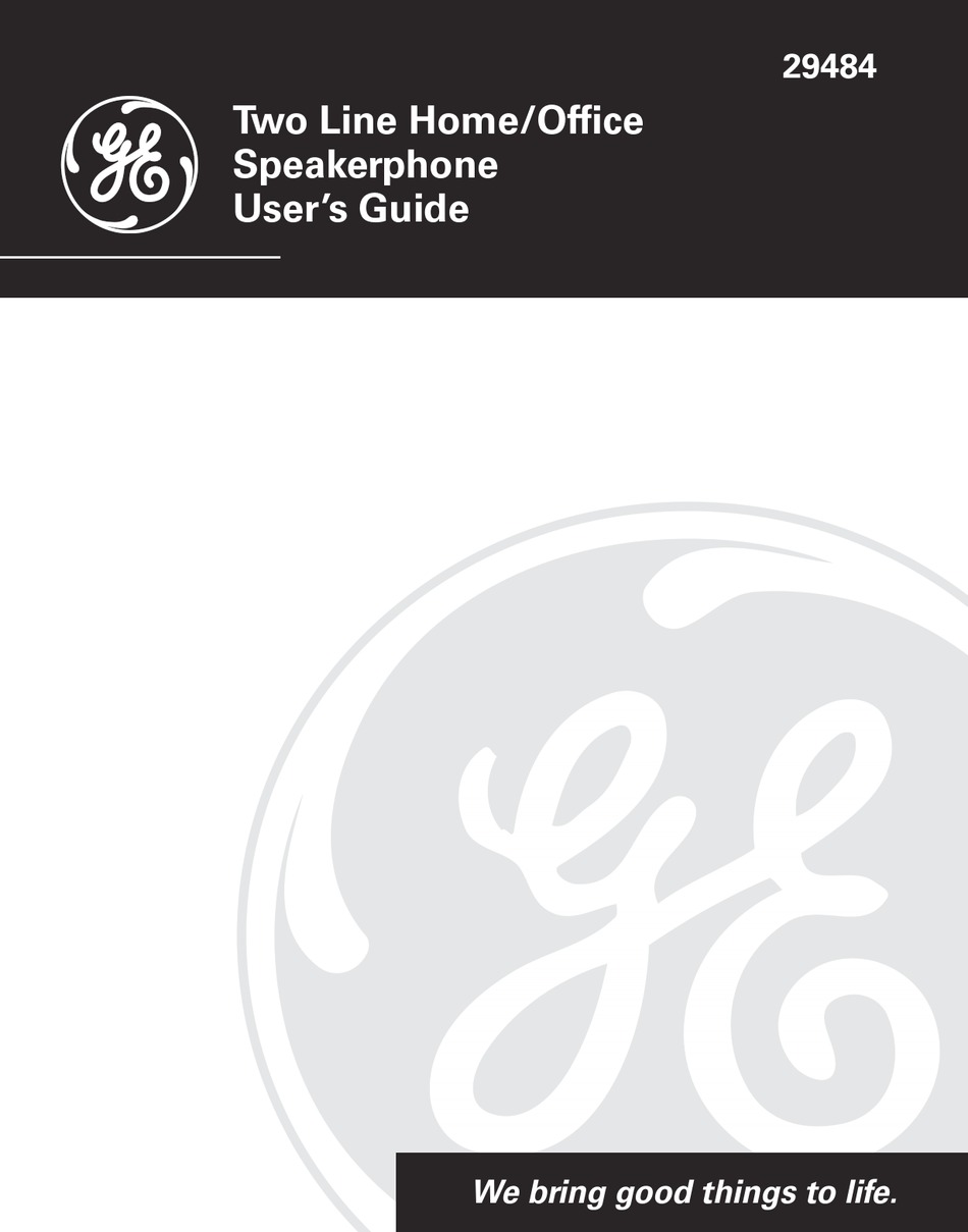 GE 29484 USER MANUAL Pdf Download | ManualsLib