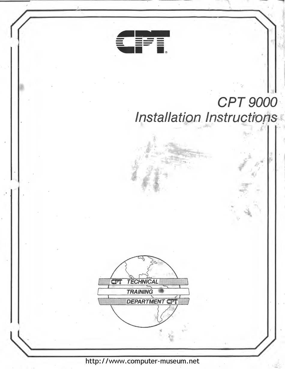 CPT 9000 INSTALLATION INSTRUCTIONS MANUAL Pdf Download ManualsLib