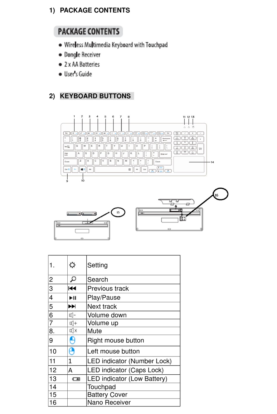 blackweb centaur keyboard manual