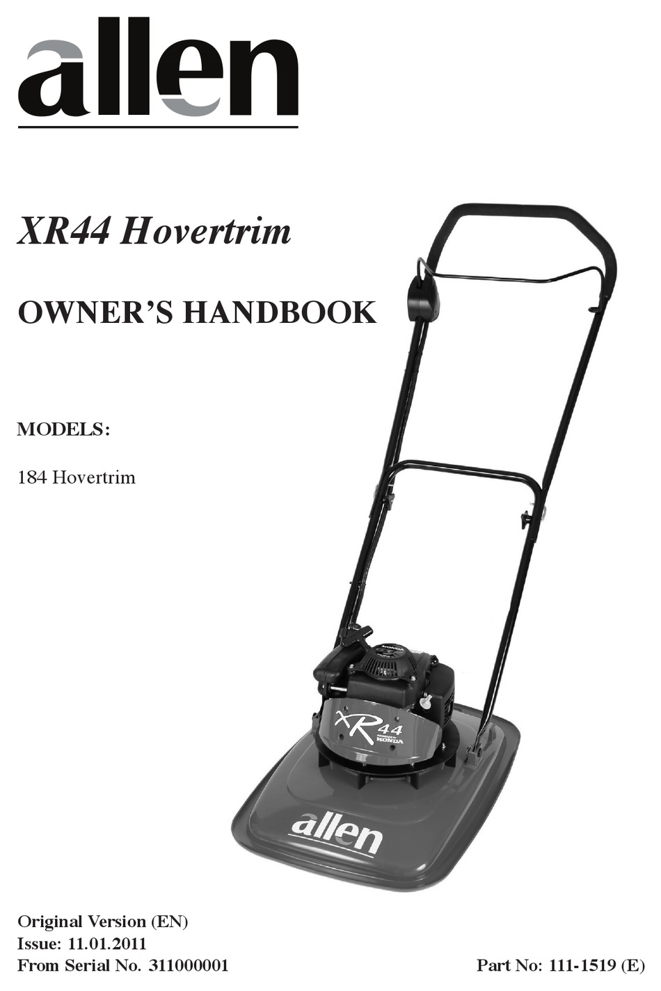 Allen 446 hover mower sale