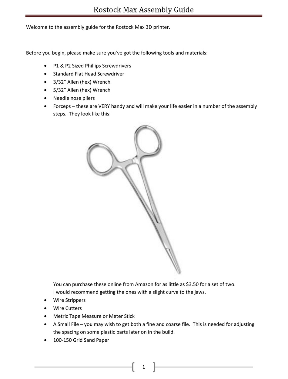 SEEMECNC ROSTOCK MAX ASSEMBLY MANUAL Pdf Download ManualsLib
