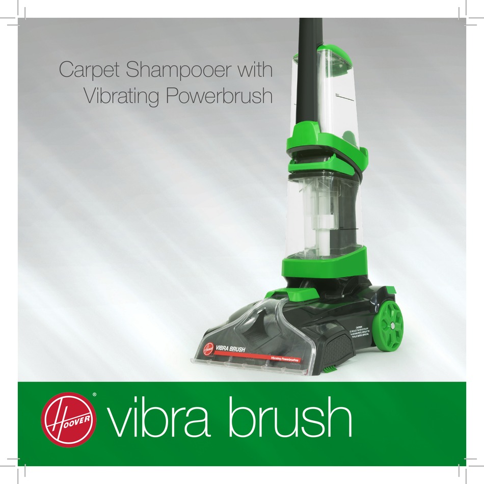 HOOVER VIBRA BRUSH 5841 MANUAL Pdf Download | ManualsLib