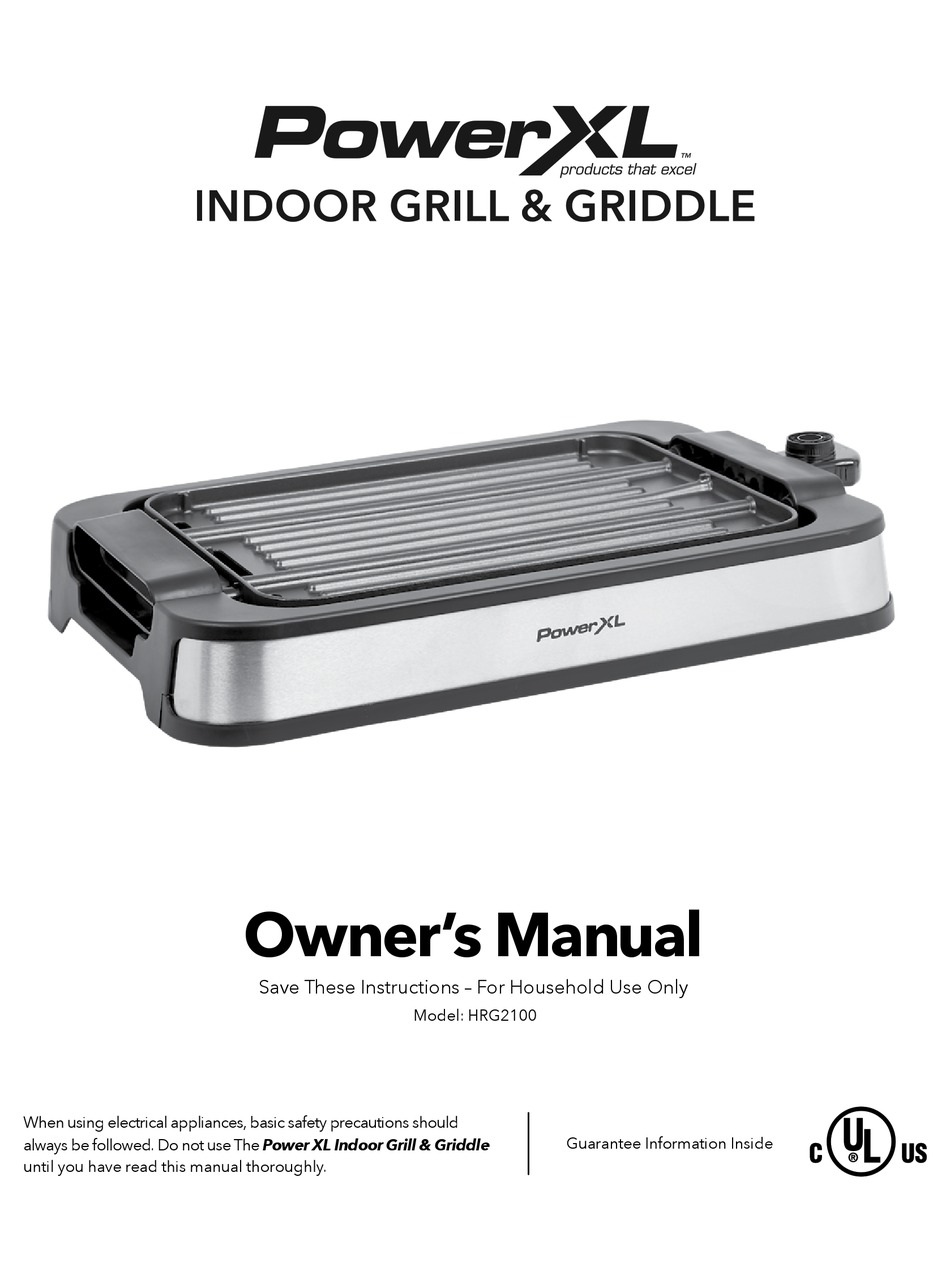 PowerXL SMG-01 Smokeless Grill Elite Owner's Manual