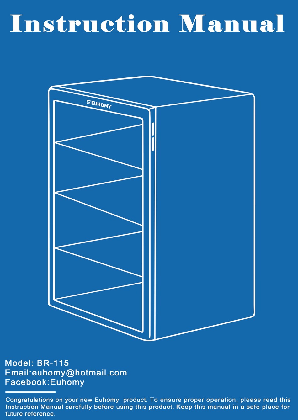 EUHOMY BR115 INSTRUCTION MANUAL Pdf Download ManualsLib