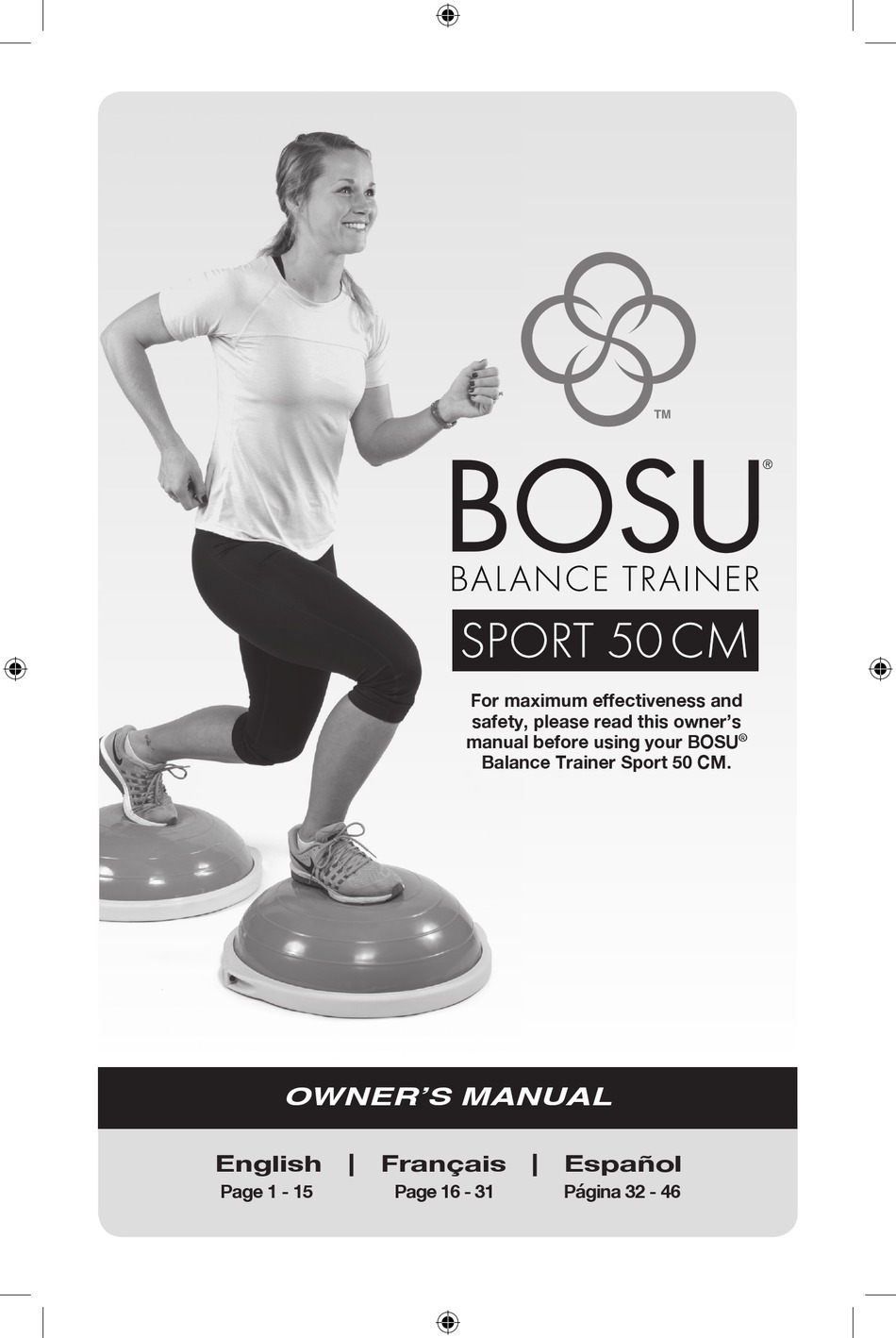 bosu sport balance trainer 50cm