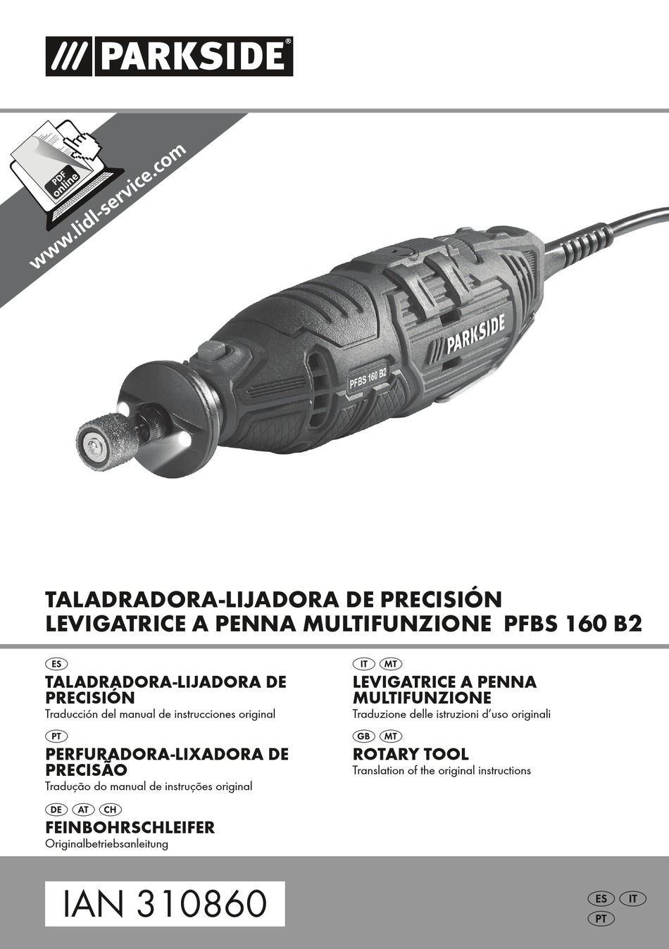 Parkside Levigatrice A Penna Multifunzione Con Albero Flessibile