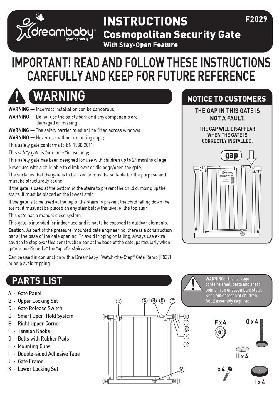 DREAMBABY F2029 INSTRUCTIONS Pdf Download ManualsLib