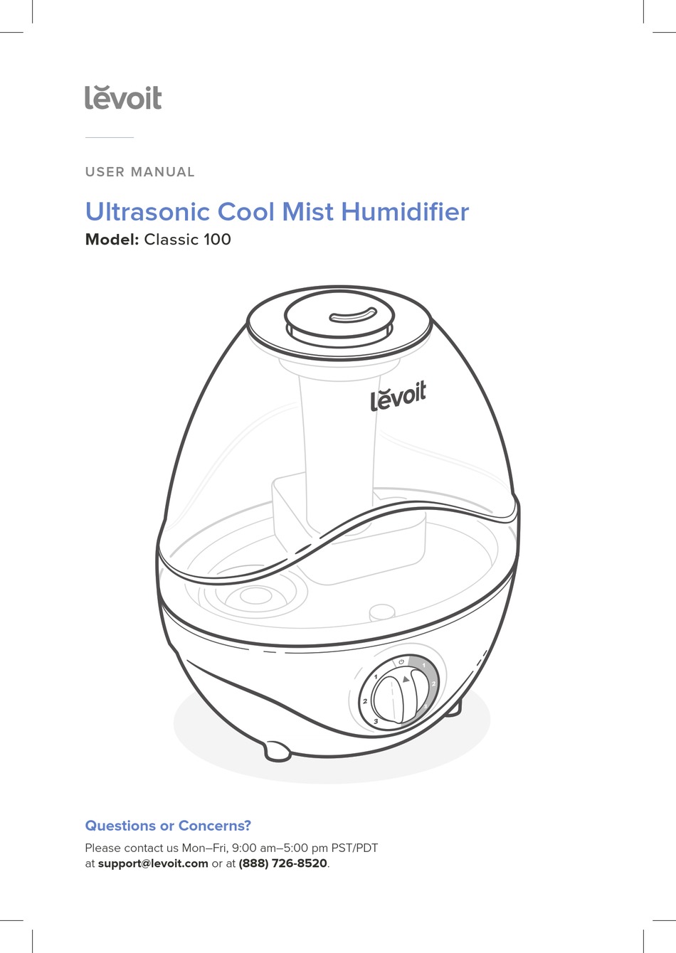 Levoit Classic 100 Ultrasonic Cool Mist Humidifier – WordPress