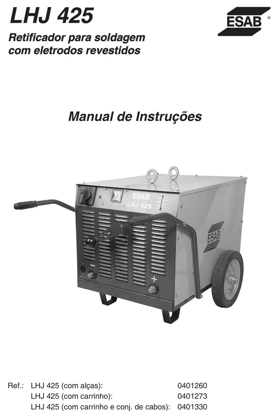 ESAB LHJ 425 INSTRUCTION MANUAL Pdf Download ManualsLib