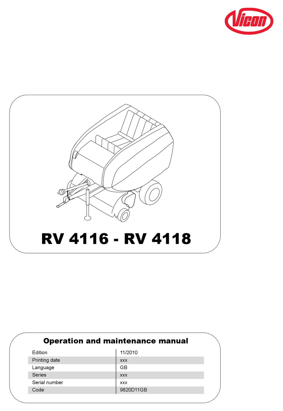 Vicon cm240 manual