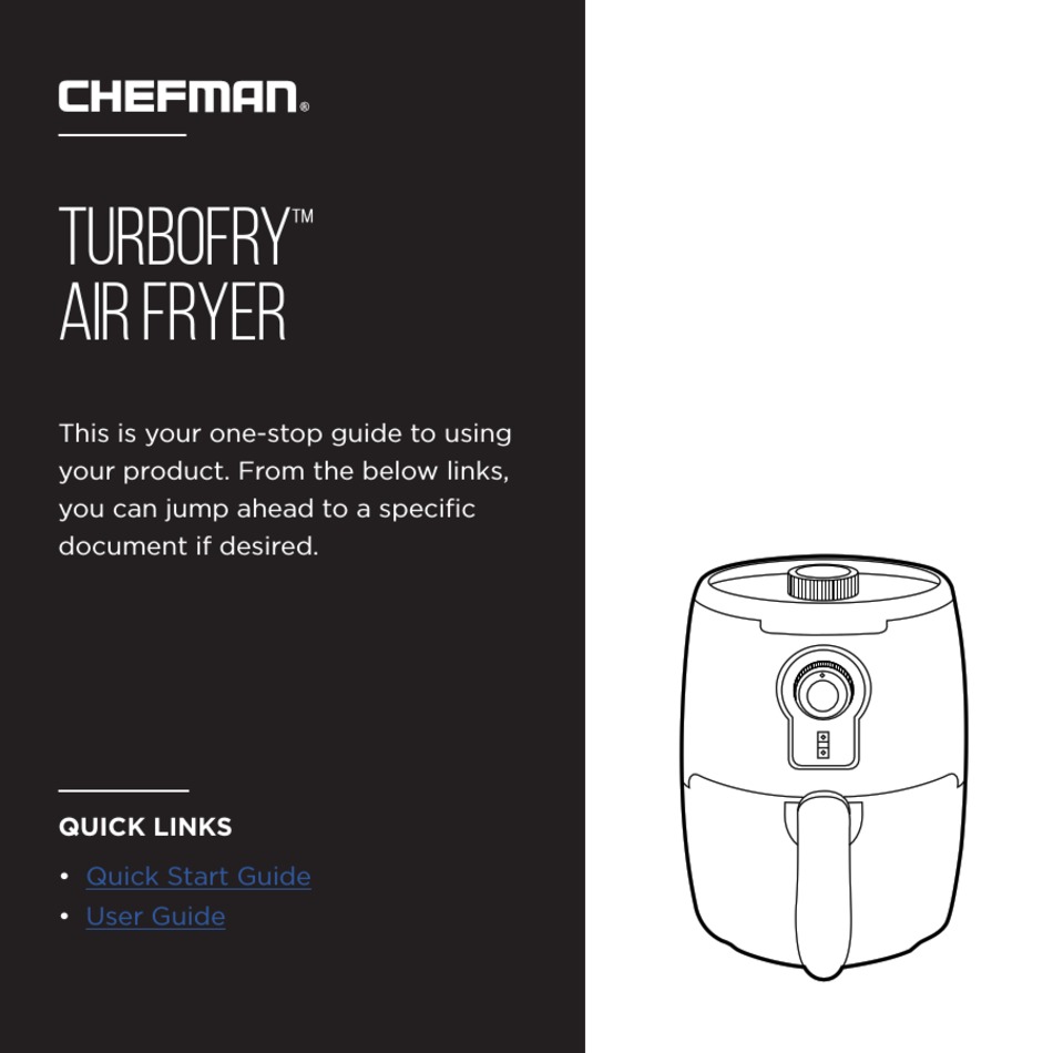 CHEFMAN TURBOFRY QUICK START MANUAL Pdf Download | ManualsLib