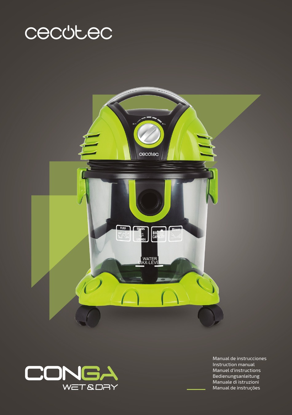 CECOTEC CONGA WET AND DRY INSTRUCTION MANUAL Pdf Download | ManualsLib