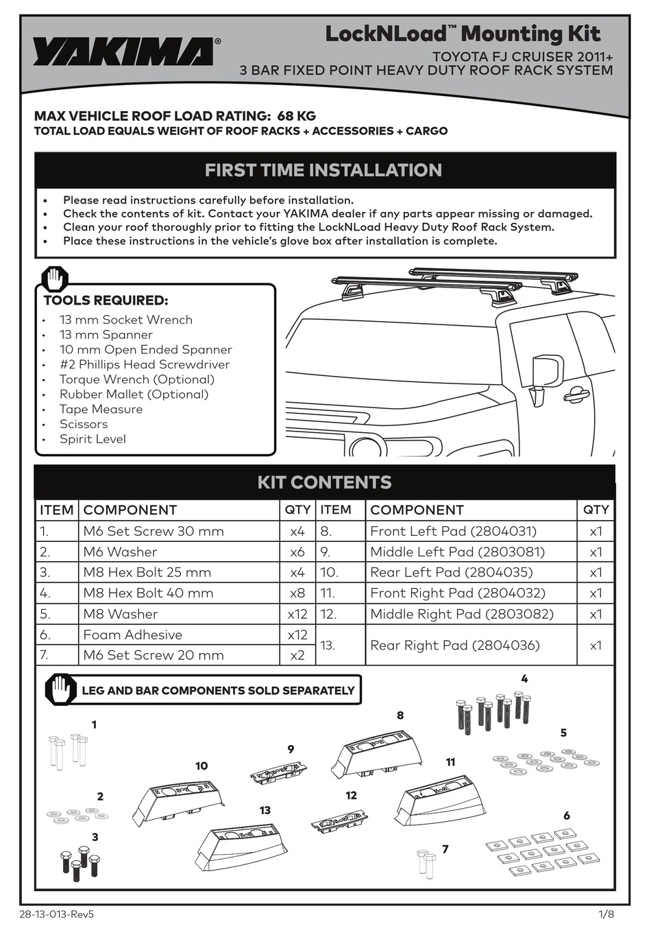 YAKIMA LOCKNLOAD MANUAL Pdf Download ManualsLib
