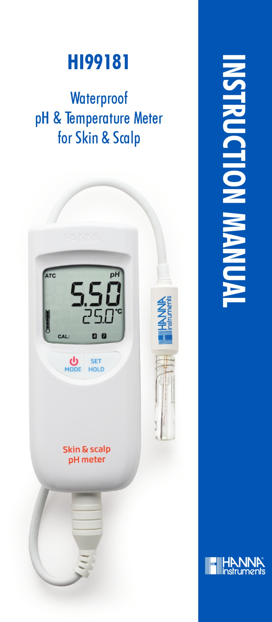 HANNA INSTRUMENTS HI99181 INSTRUCTION MANUAL Pdf Download ManualsLib