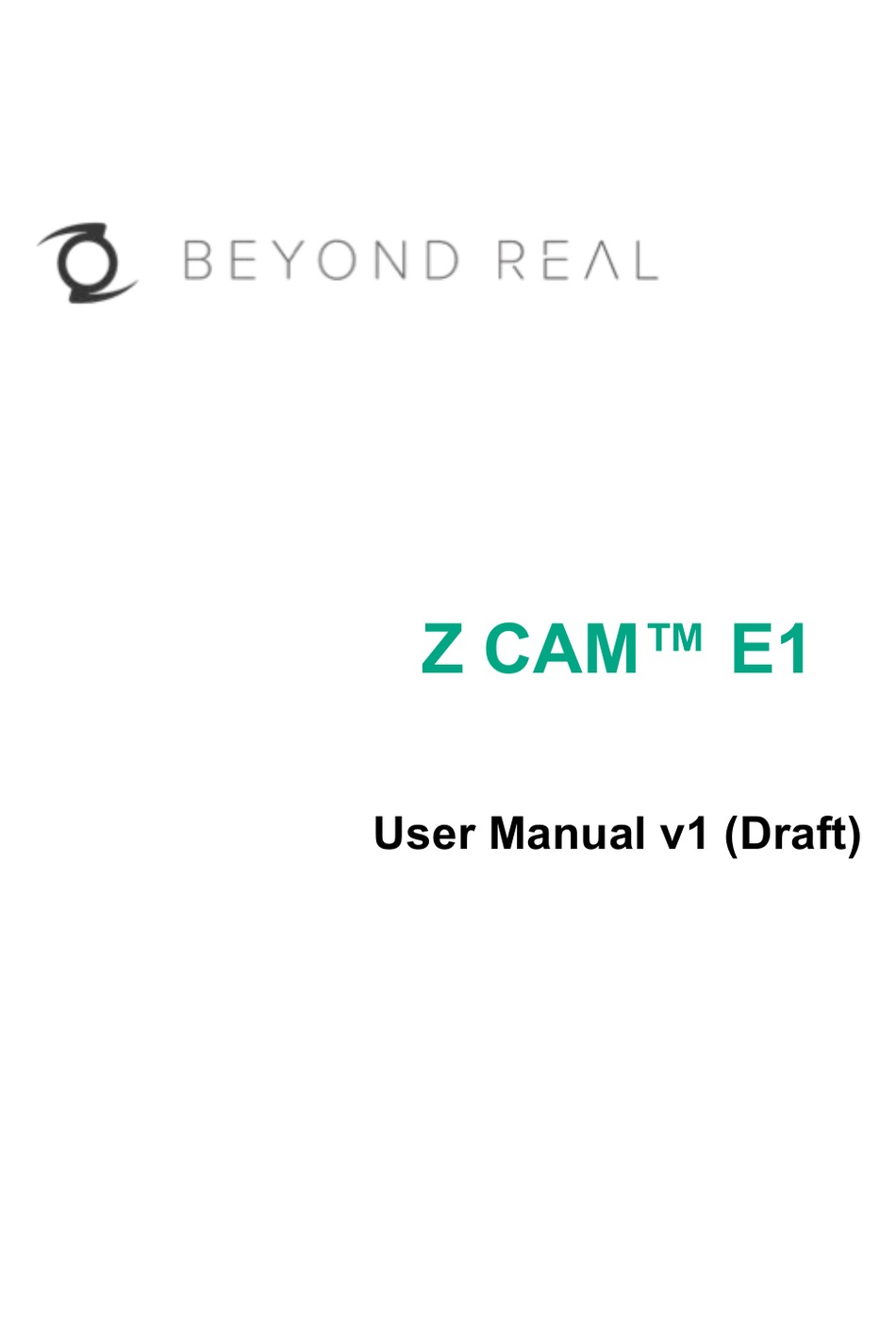Z CAMERA E1 MANUAL intelligence overview