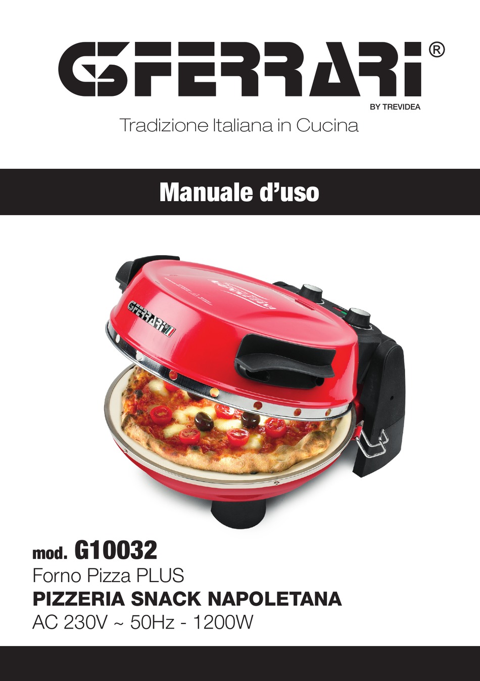 Manutenzione E Pulizia - TREVIDEA G3 FERRARI Pizzeria SNACK NAPOLETANA  Instruction Manual [Page 5] | ManualsLib