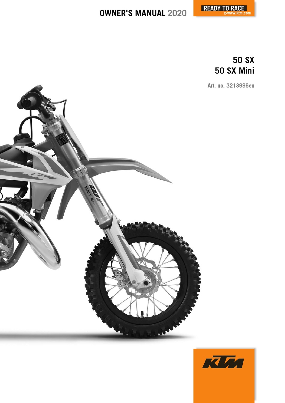 KTM 50 SX 2020 OWNER'S MANUAL Pdf Download | ManualsLib