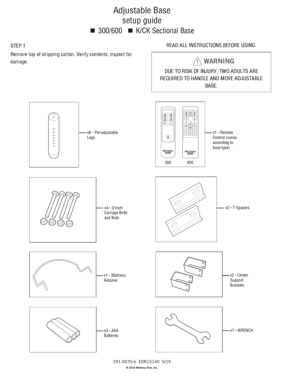 Mattress Firm 300 Setup Manual Pdf Download Manualslib