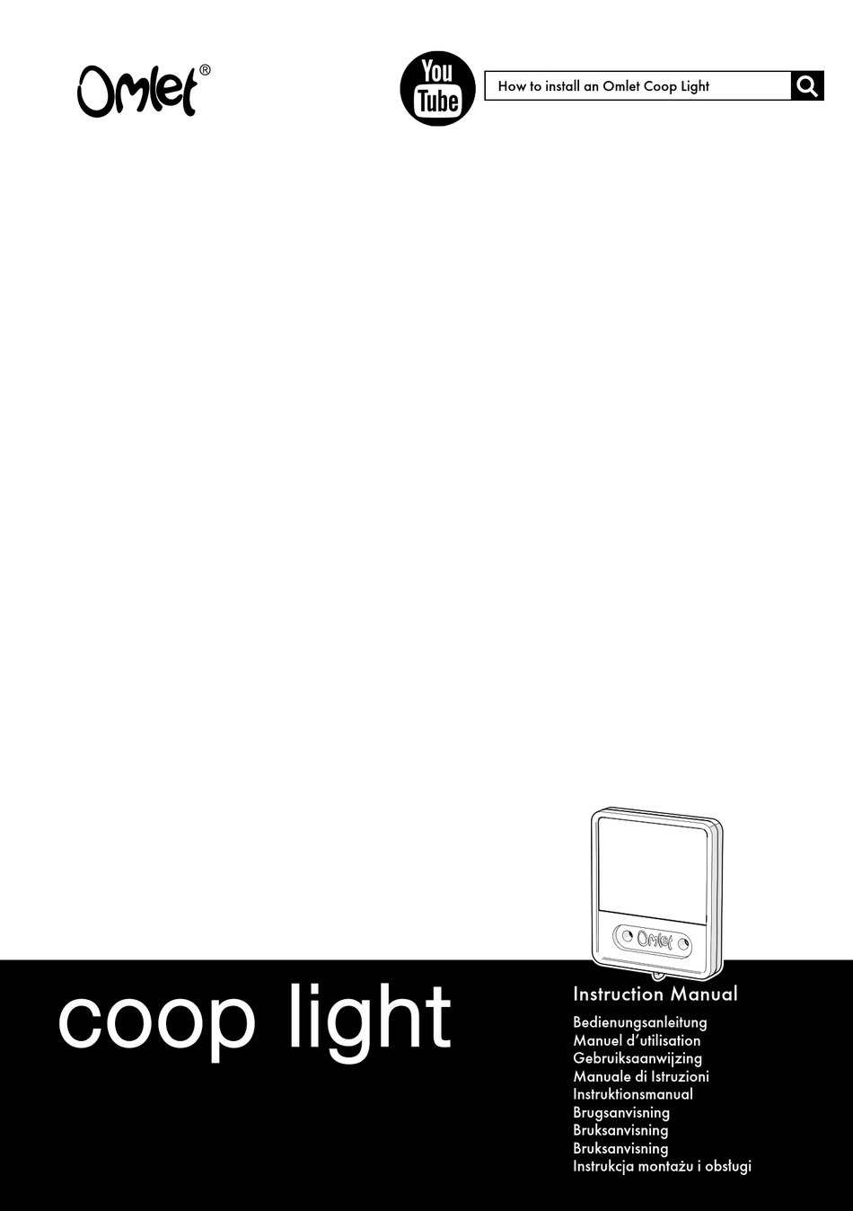 OMLET COOP LIGHT INSTRUCTION MANUAL Pdf Download ManualsLib