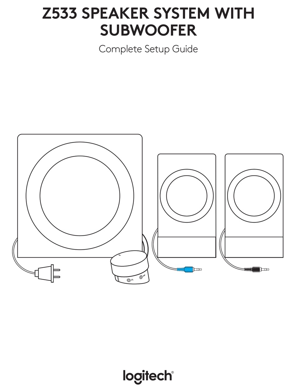 LOGITECH Z533 COMPLETE SETUP MANUAL Pdf Download | ManualsLib