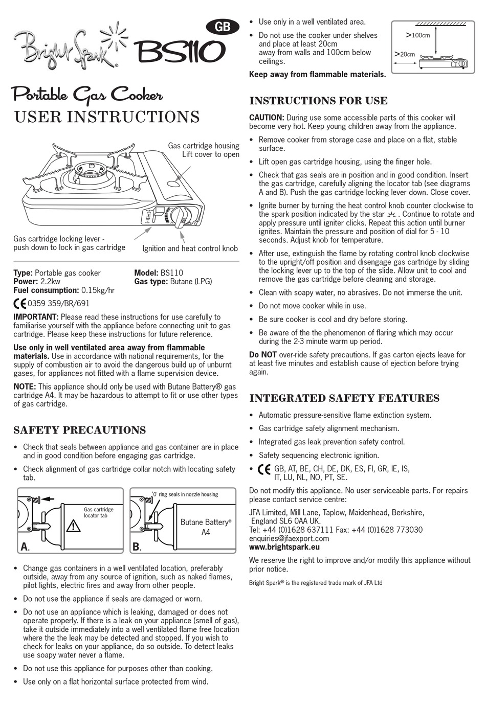 bright-spark-bs110-user-instructions-pdf-download-manualslib