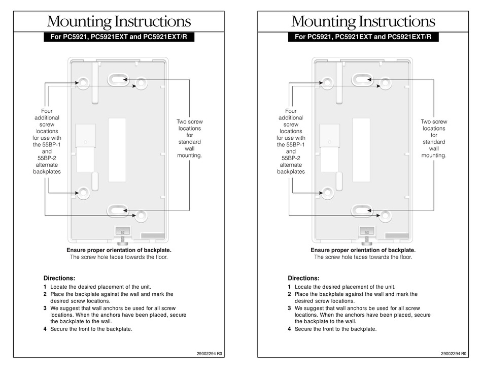DSC POWER832 PC5921 MOUNTING INSTRUCTIONS Pdf Download ManualsLib