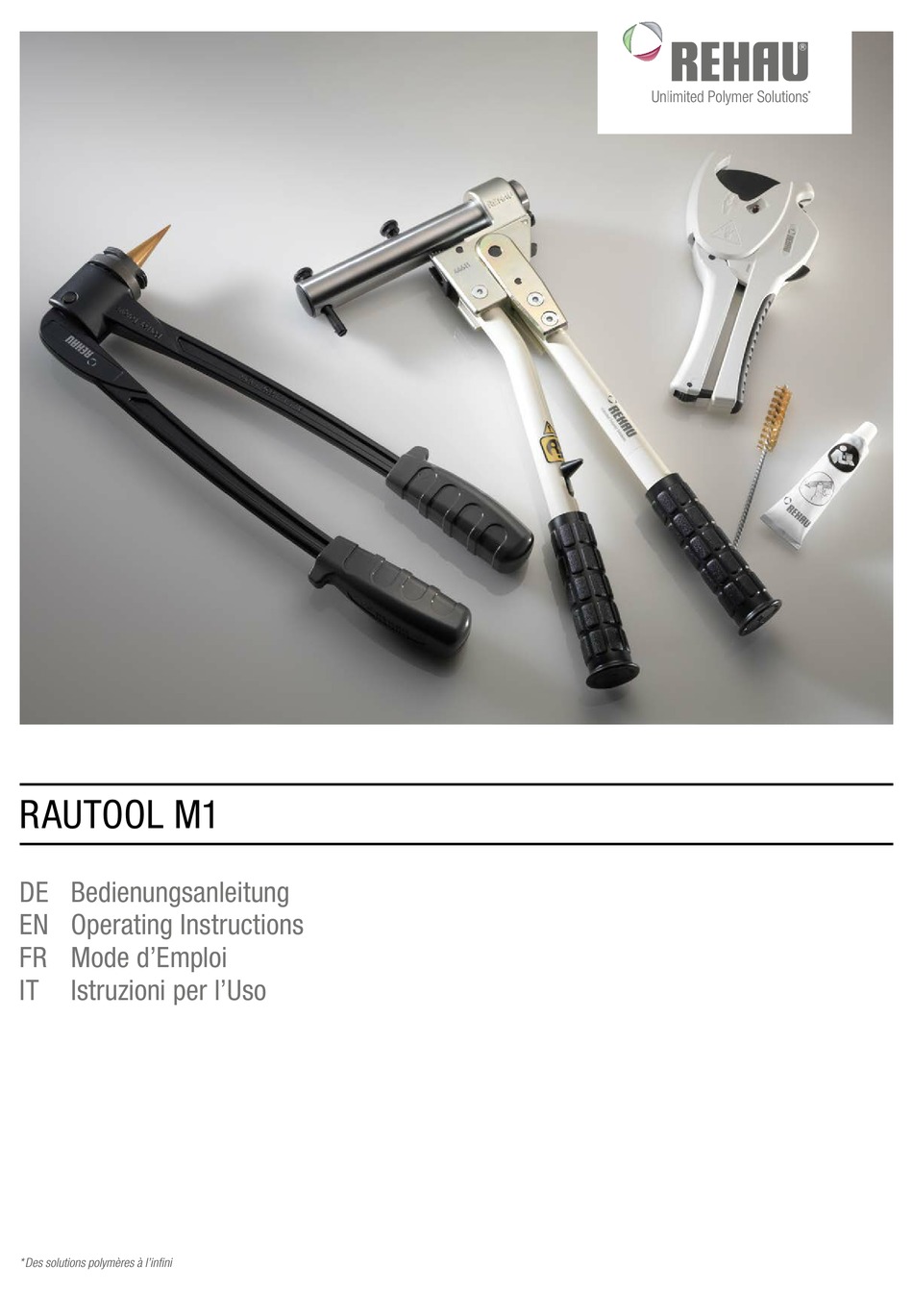 REHAU RAUTOOL M1 OPERATING INSTRUCTIONS MANUAL Pdf Download | ManualsLib