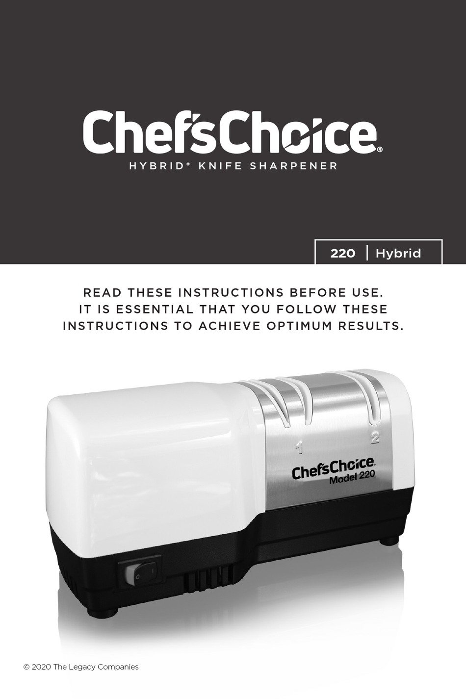 CHEF'S CHOICE HYBRID 220 INSTRUCTIONS MANUAL Pdf Download ManualsLib