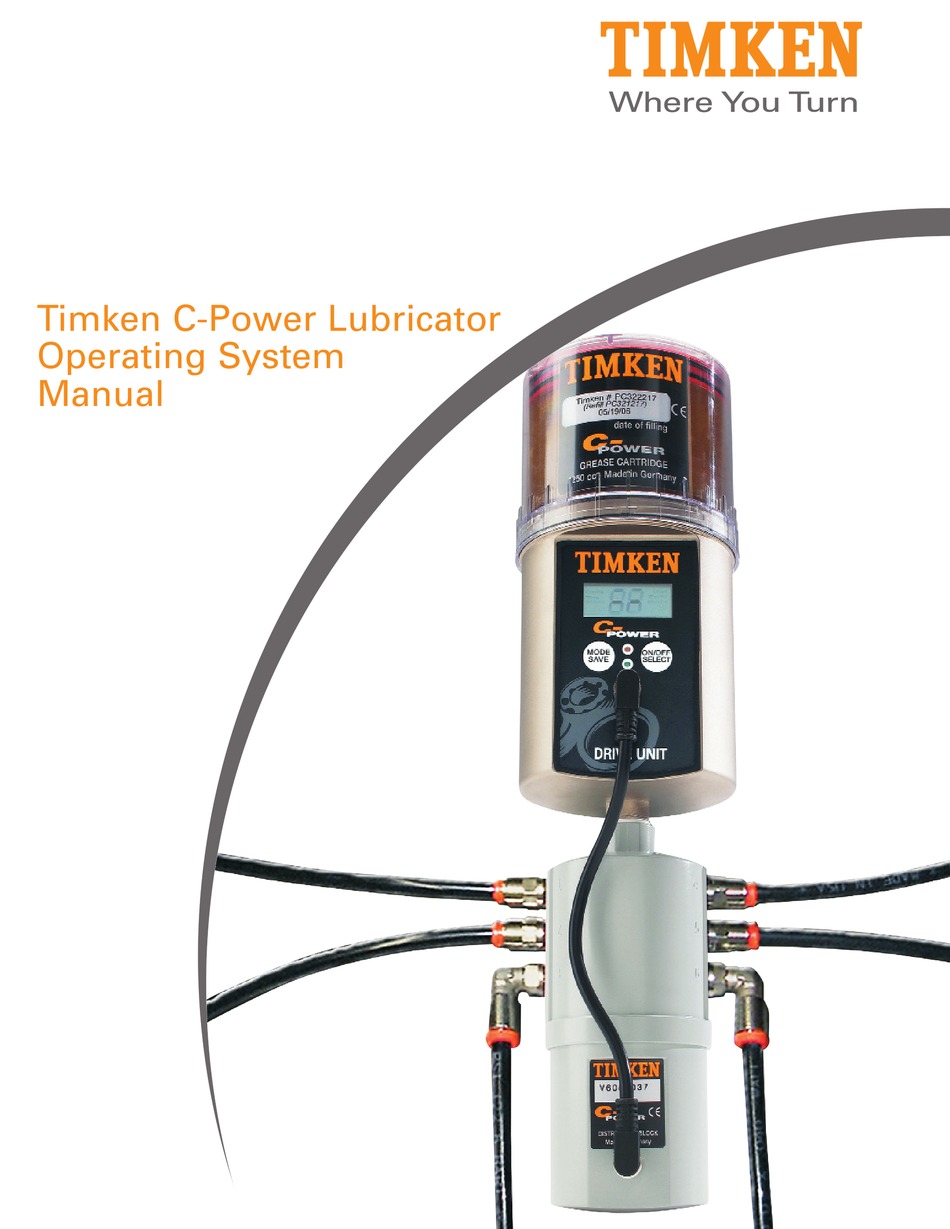 TIMKEN CPOWER SERIES OPERATING MANUAL Pdf Download ManualsLib