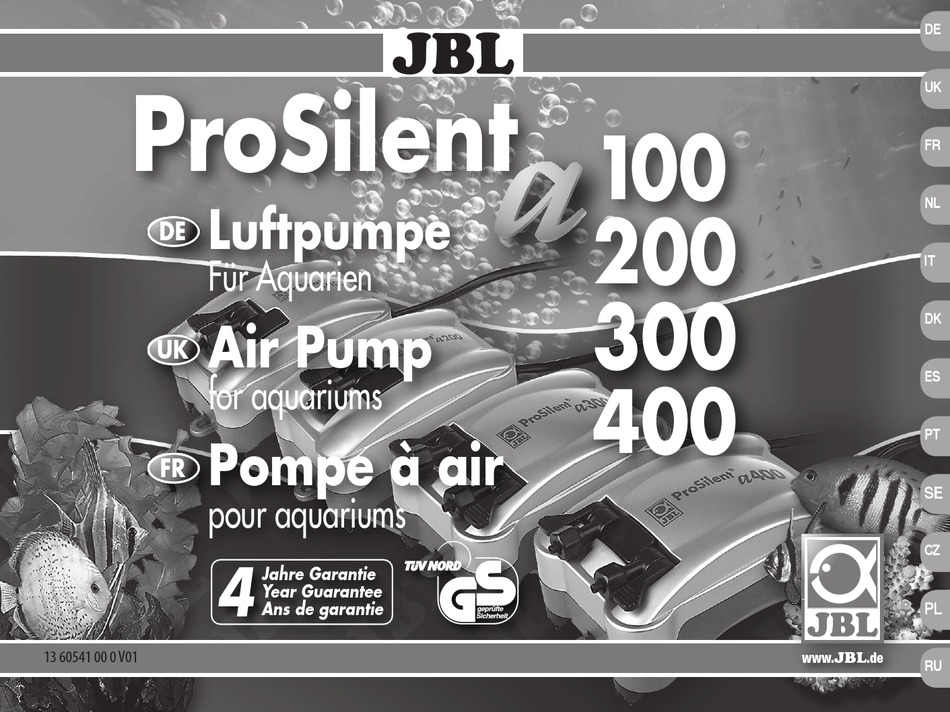 Pompe à air pour aquarium Prosilent JBL