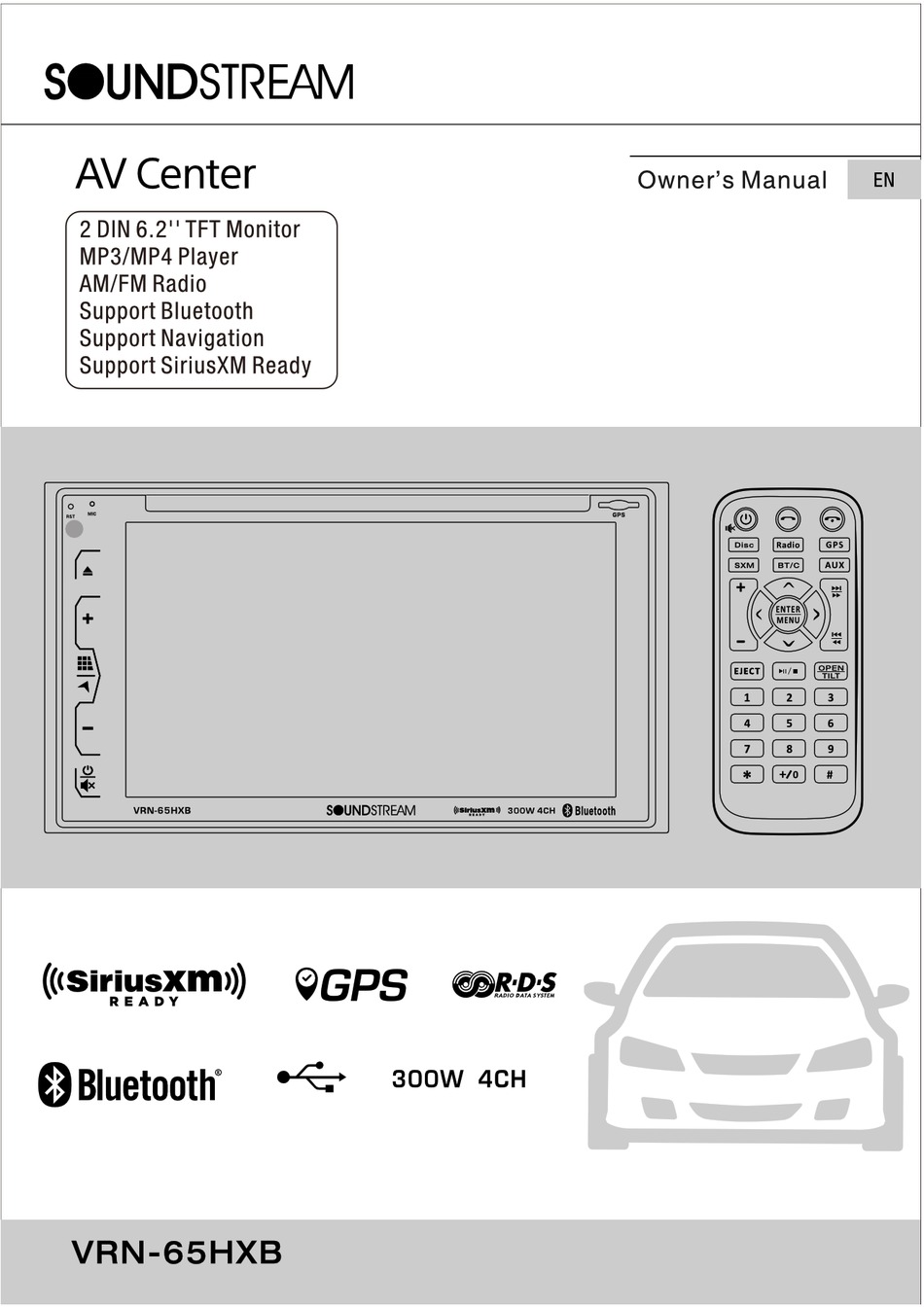 SOUNDSTREAM VRN65HXB OWNER'S MANUAL Pdf Download ManualsLib
