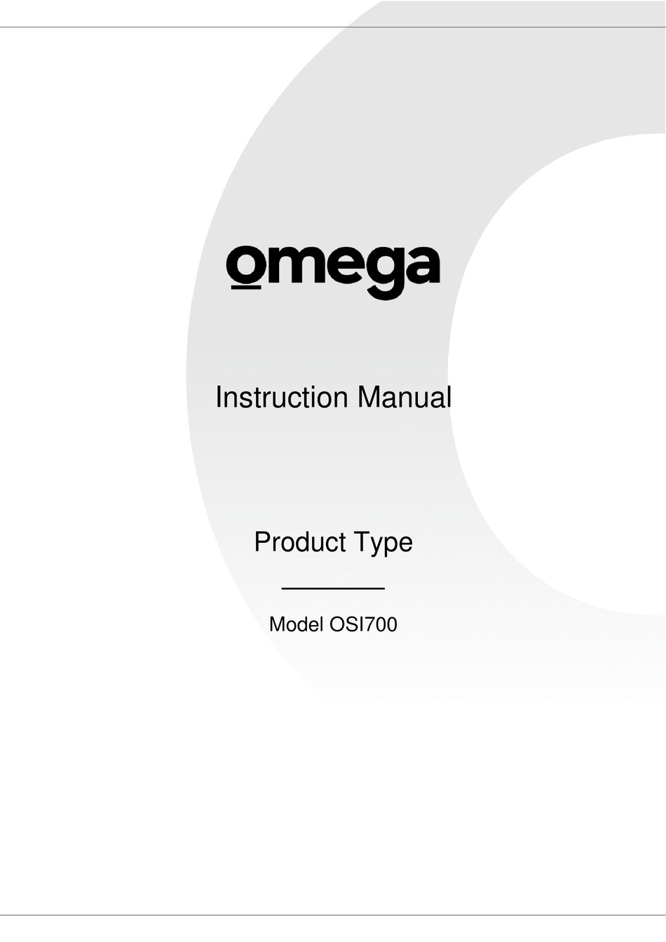 OMEGA OSI700 INSTRUCTION MANUAL Pdf Download ManualsLib