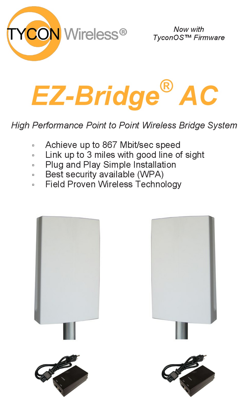 TYCON POWER SYSTEMS WIRELESS EZ-BRIDGE AC MANUAL Pdf Download