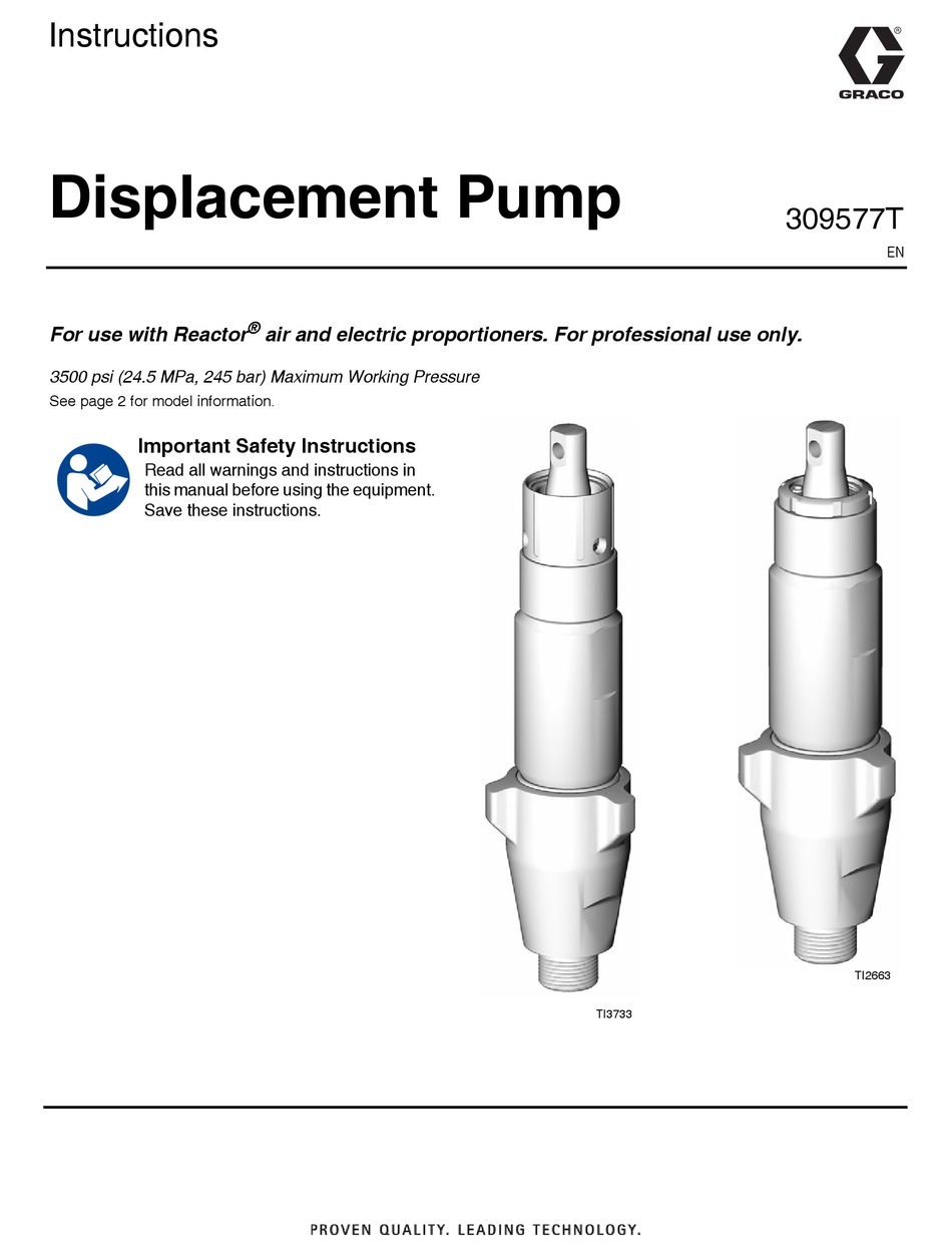 GRACO A SERIES INSTRUCTIONS MANUAL Pdf Download | ManualsLib