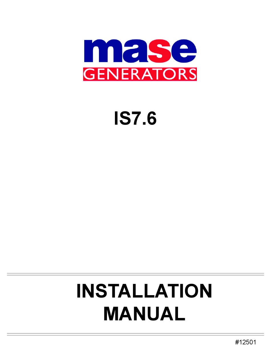 Mase Generator Wiring Diagram - Wiring Flow Line