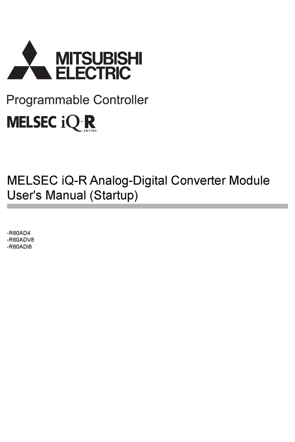 MITSUBISHI ELECTRIC MELSEC IQ-R SERIES USER MANUAL Pdf Download ...