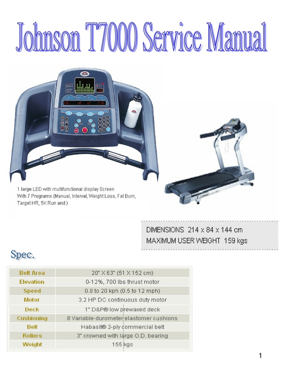 johnson running machine