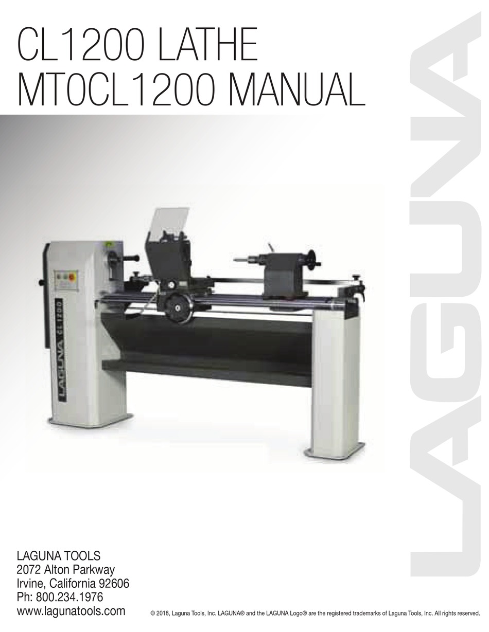 LAGUNA TOOLS CL1200 MANUAL Pdf Download ManualsLib