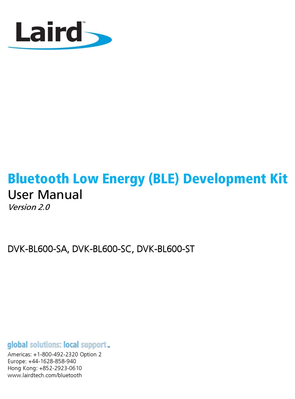 LAIRD DVKBL600SA USER MANUAL Pdf Download ManualsLib