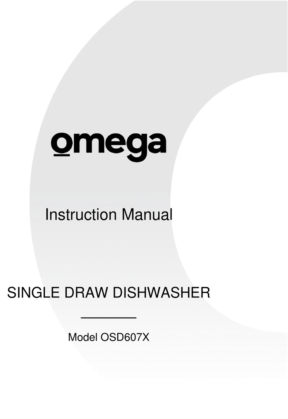 OMEGA OSD607X INSTRUCTION MANUAL Pdf Download ManualsLib