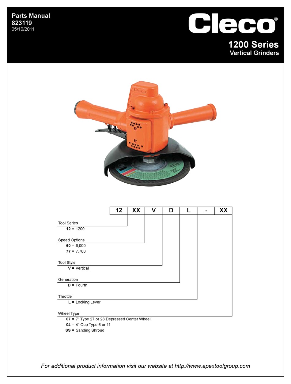 CLECO 1200 SERIES OPERATING INSTRUCTIONS AND PARTS MANUAL Pdf Download