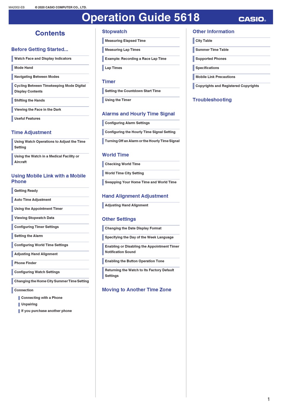 CASIO 5618 OPERATION MANUAL Pdf Download | ManualsLib