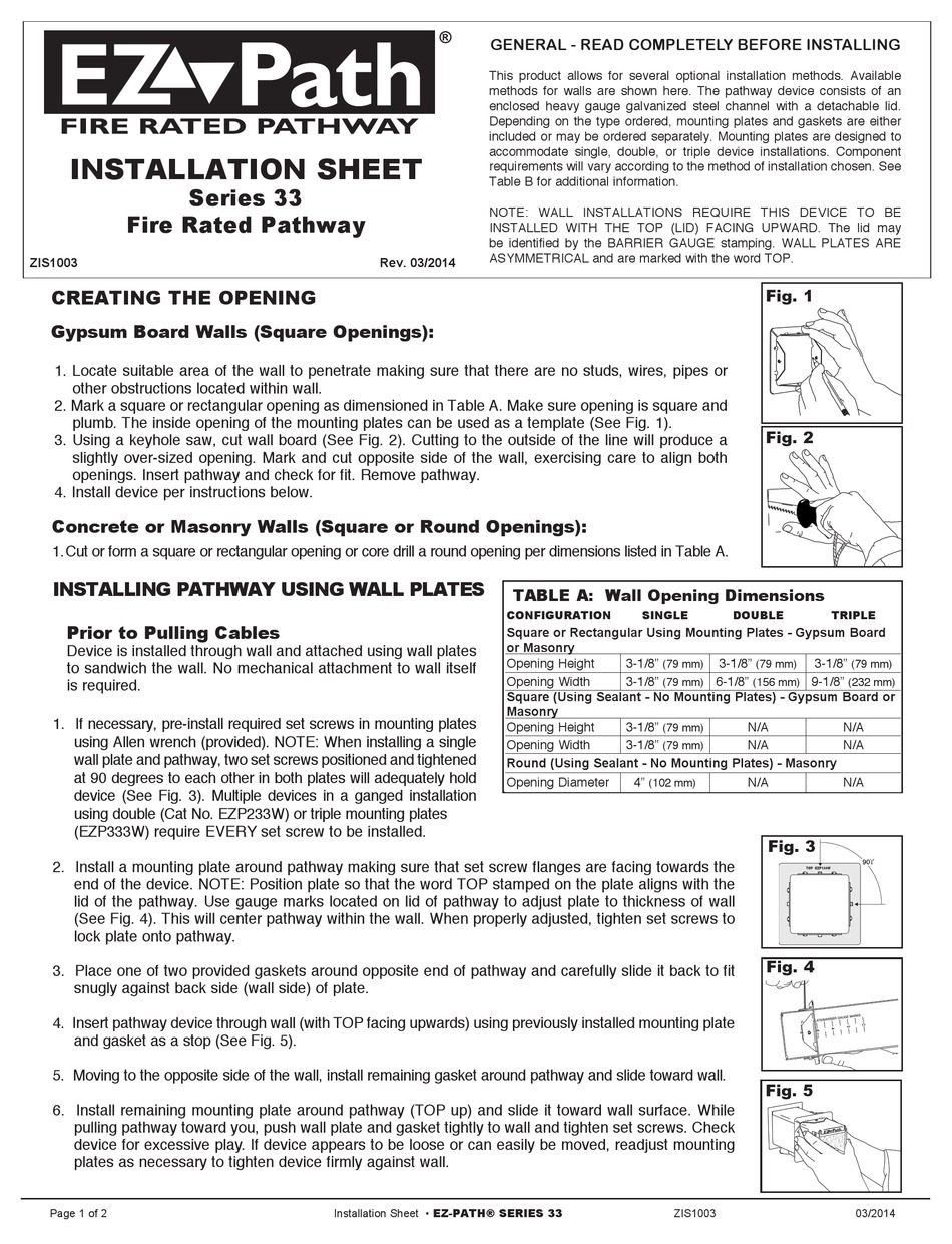 STI EZPATH 33 SERIES INSTALLATION SHEET Pdf Download ManualsLib