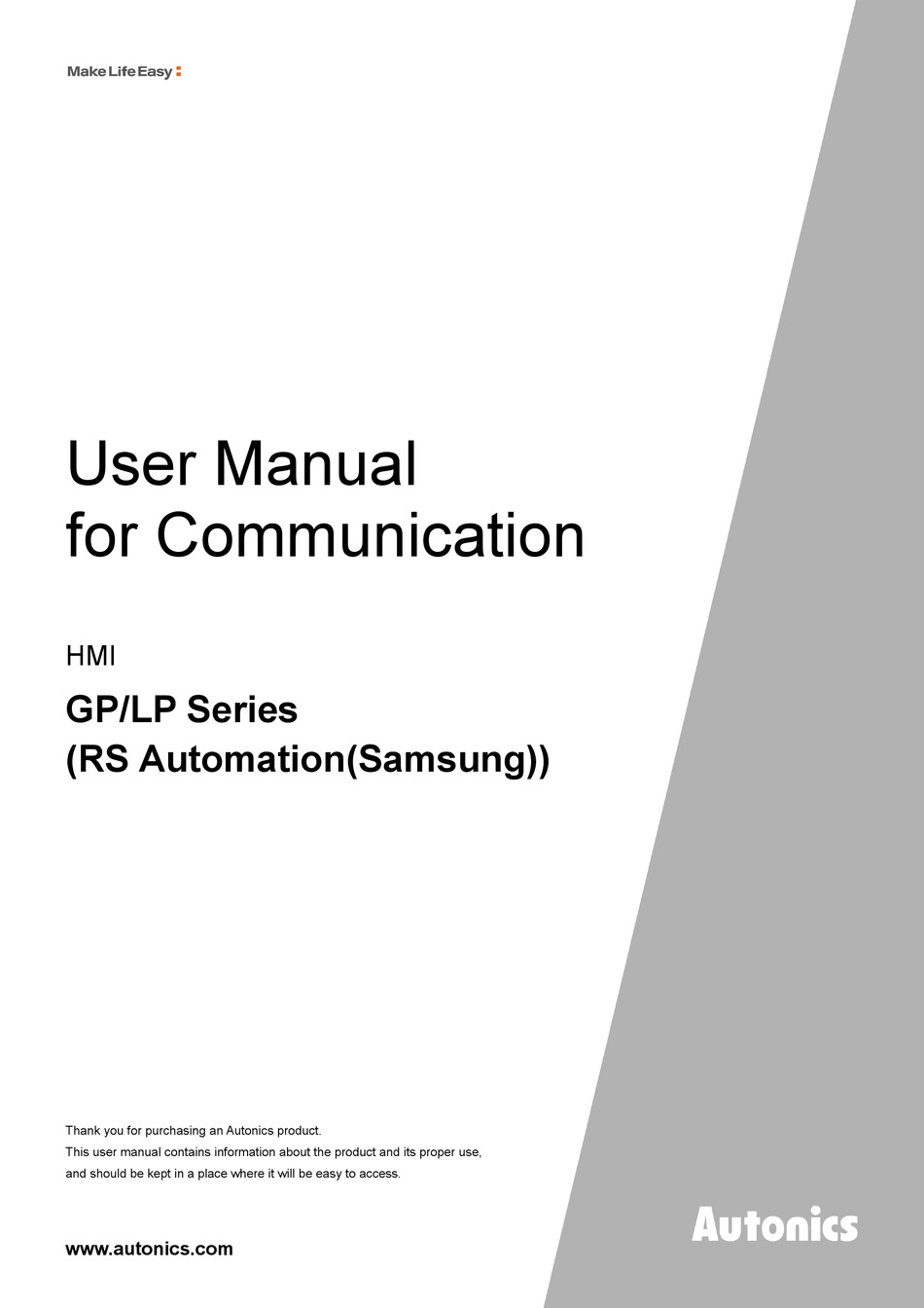 Autonics Gp Series User Manual Pdf Download Manualslib