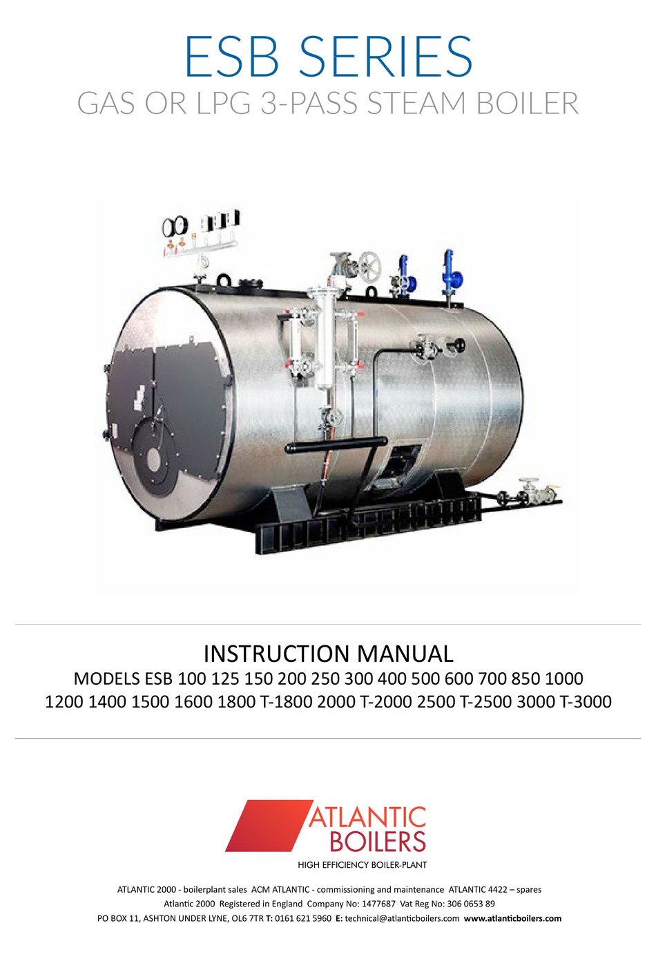 ATLANTIC BOILERS ESB SERIES INSTRUCTION MANUAL Pdf Download ManualsLib