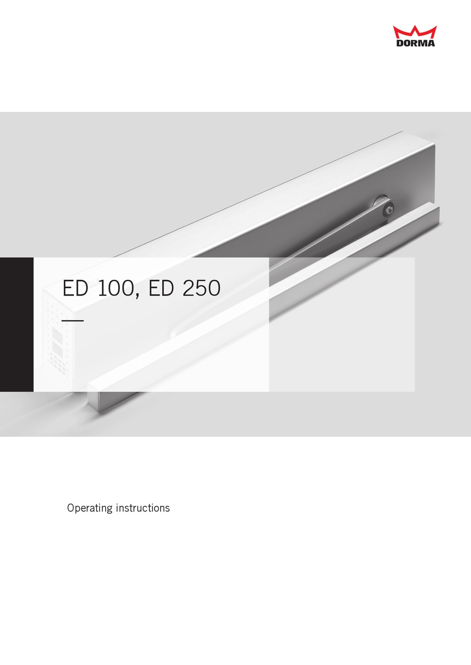 Dorma ed 100 manual