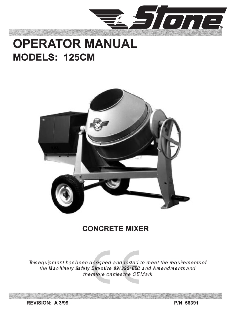 STONE 125CM OPERATOR'S MANUAL Pdf Download | ManualsLib